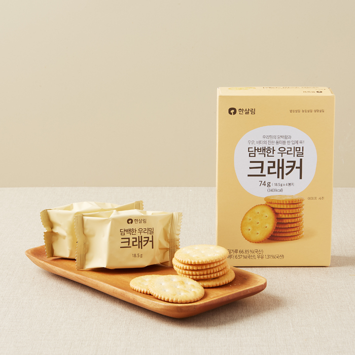 담백한우리밀크래커(74g/4봉)