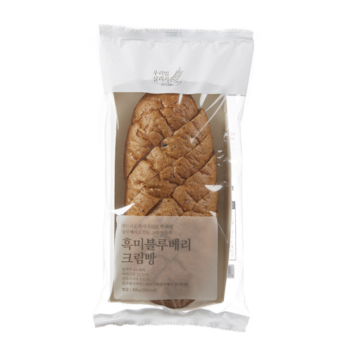 흑미블루베리크림빵(150g)